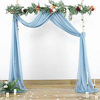 Powder Blue 28 width x 19Ft length 2 Panels PARTISKY Ткань для драпировки свадебной арки 19 футов 1 пан