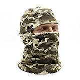Тактична балаклава підшоломник піксель Чоловіча камуфляжна балаклава маска літня трикотажна, фото 6