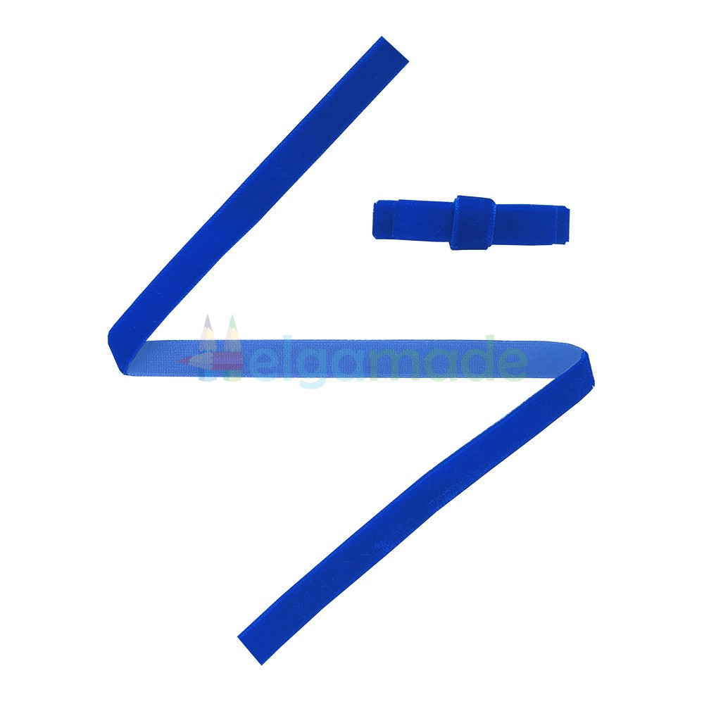 Стрічка оксамитова СИНЯ, 10 мм, фото 1