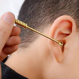 Багаторазова латунна ложечка для чищення вух M6J1