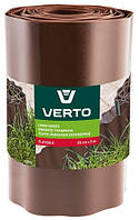 Лента газонная Verto, бордюрная, волнистая, 20смх9м, коричневый
