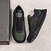 Чоловічі шкіряні кросівки (натуральна шкіра) демісезонні, чоловіче взуття весна осінь, кроси хакі, розмір 40 41 42 43 44 45, фото 6