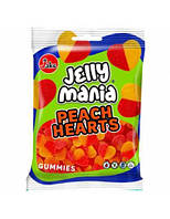 Желейные конфеты БЕЗ ГЛЮТЕНА И ЛАКТОЗЫ Персиковое сердце Jelly Mania Peachhearts Jake 100г Испания