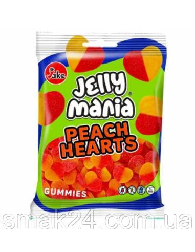 Желейные конфеты БЕЗ ГЛЮТЕНА И ЛАКТОЗЫ Персиковое сердце Jelly Mania Peachhearts Jake 100г Испания - фото 1 - id-p1801405620