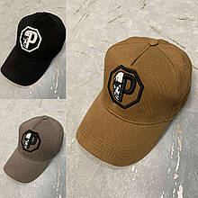 Кепка універсальна котон 56-59 на регуляторі (6 шт.) мікс