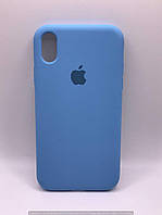Чехол Silicone Case Full Protective (AA) для Apple iPhone XR (6.1") (Голубой / Cornflower) 34365