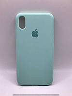 Чехол Silicone Case Full Protective (AA) для Apple iPhone XR (6.1") (Бирюзовый / Swimming pool) 34365