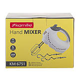 Міксер ручний Kamille 250W KM-6751 білий, фото 6