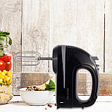 Міксер ручний Kamille 250W KM-6752 чорний, фото 8