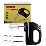 Міксер ручний Kamille 250W KM-6752 чорний, фото 9