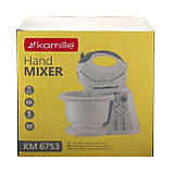 Міксер ручний Kamille 250W KM-6753, фото 9