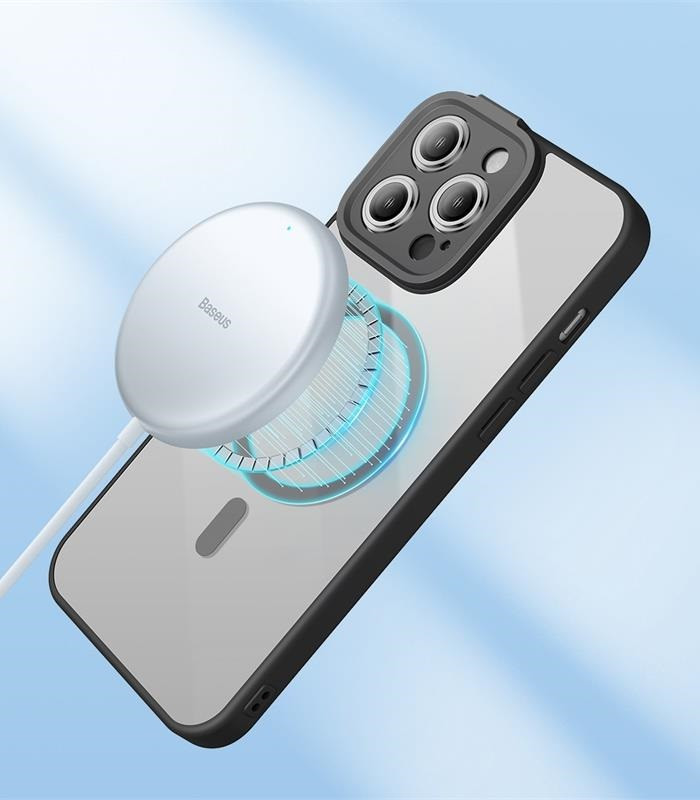Чохол з магнітом Magsafe Baseus Frame Magnetic для iPhone 14 Pro Max + захисне скло