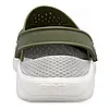 Сабо Crocs LiteRide Clog Army Green/White Крокси чоловічі/жіночі лайтрайд оливково-білі оригінал, фото 7