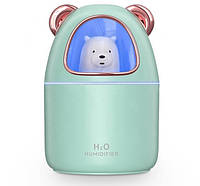 Увлажнитель воздуха с подсветкой Humidifier H20 8023, мишка зеленый