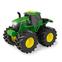 Игрушечный трактор John Deere Kids 46656 Monster Treads с большими колесами со светом и звуком, World-of-Toys