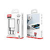 Мережевий зарядний пристрій XO L101 з кабелем Type-C 1USB / 2Type-C QC3.0 20W, White, фото 5