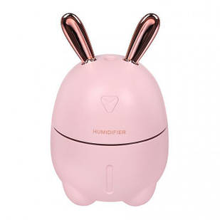 Зволожувач повітря з нічником Rabbit Humidifier 3900, кролик рожевий