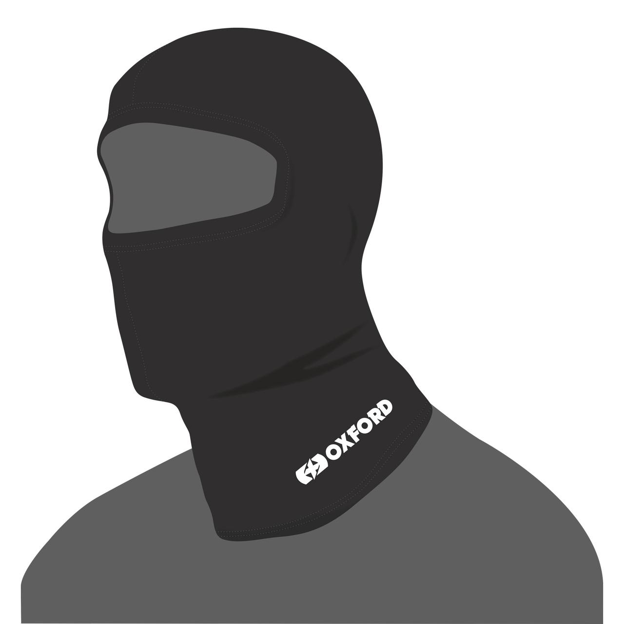 Підшоломник Oxford Balaclava WarmDry Black чорний, One Size