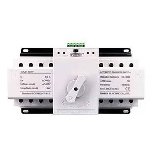 Автомат введення резерву TOMZN АВР ATS 4P 63А 380В перемикач TOQ3-63