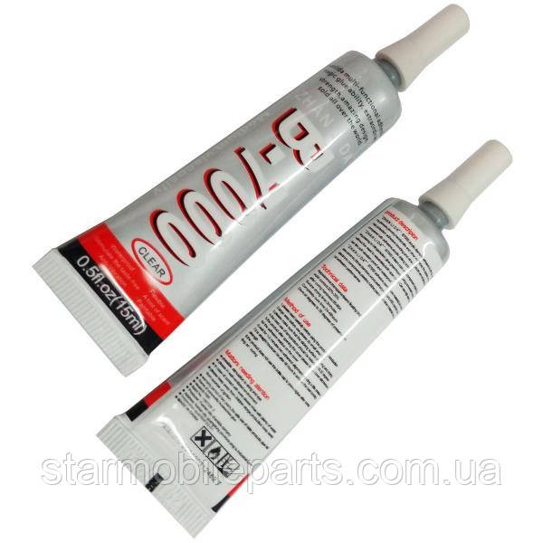 Клей прозорий силіконовий B7000 для ремонту та приклеювання дисплеїв, 15ml у тюбику з дозатором, фото 1