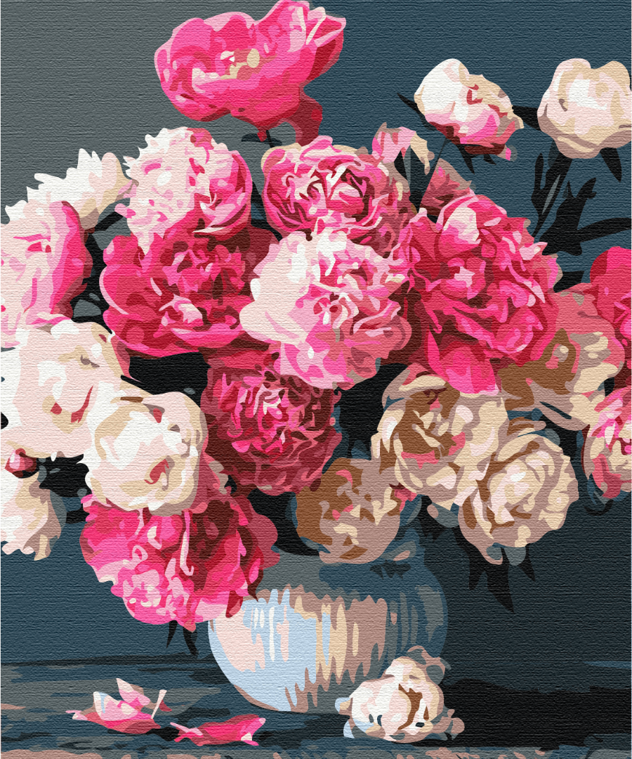 Картина Малювання за номерами Букет рожевих радостей Картини Квіти Натюрморт 40х50 Brushme BS51703