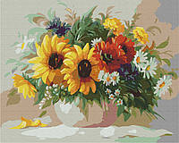 Картина Рисование по номерам цветы Солнечный натюрморт Живопись по номерам 40х50 Brushme BS51396
