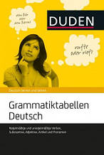 Grammatiktabellen Deutsch: Regelmäßige und unregelmäßige Verben, Substantive, Adjektive, Artikel und