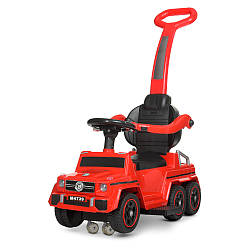 Машинка толокар з батькывською ручкою Bambi M 4739-3 2 в 1