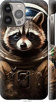 Чехол на Apple iPhone 13 Pro Max Енот астронавт Эппл Айфон 13 Про Макс