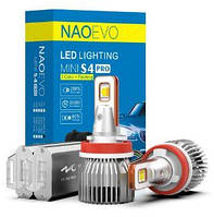Світлодіодні LED автолампи NaoEvo mini S4 PRO Наоево HB3 60W 7200LM 6500K/4500К/3000К з обманкою (Canbus)