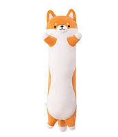 М'яка іграшка Антистрес Подушка Собака-батон Шиба Іну 110 см