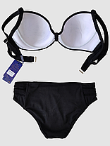 Купальник Роздільний рубчик Z.Five 5716-20 чорний на 52 54 розмір, фото 5