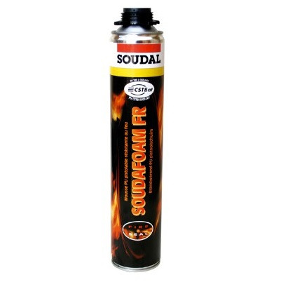 Піна монтажна SOUDAL Soudafoam FR пожежна піна для будівництва 750 мл