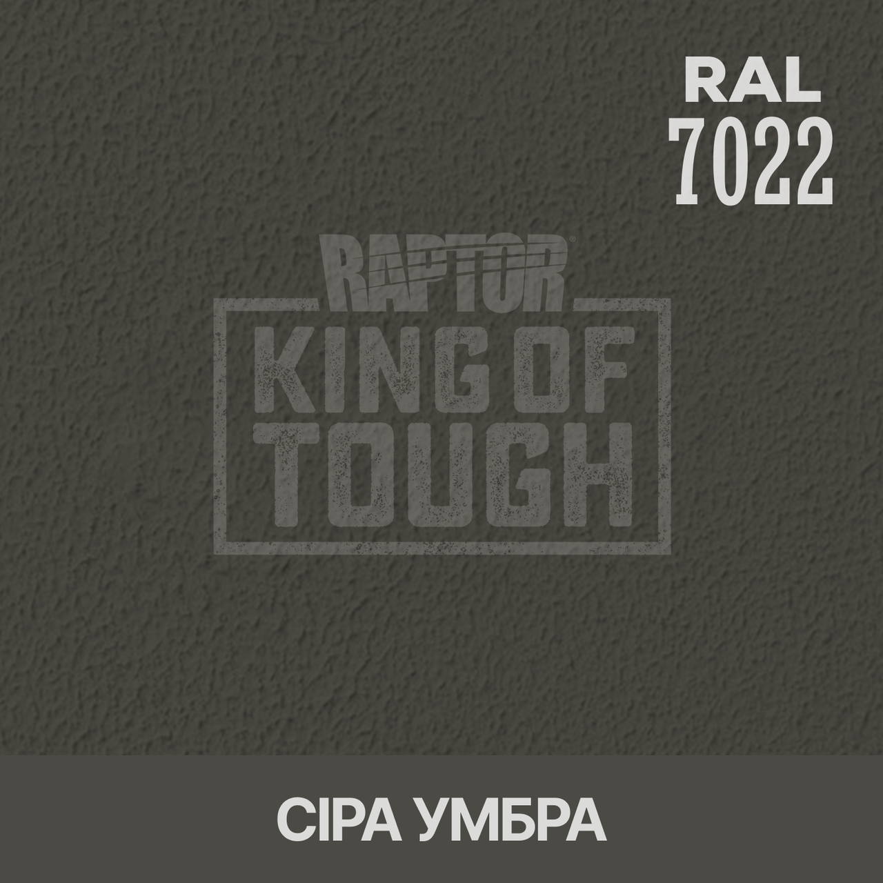 Пігмент для фарбування покриття RAPTOR™ Сіра умбра (RAL 7022)