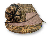 Армейский спальный мешок (до -2) спальник туристический для похода и рыбалки
