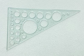 Трикутник пластиковий з колами 30/200 Україна