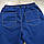 Чоловічі сині джинсові шорти на резинці Dekons (батільні розміри), фото 4