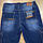 Чоловічі сині джинсові шорти на резинці Miele (батільні розміри), фото 4