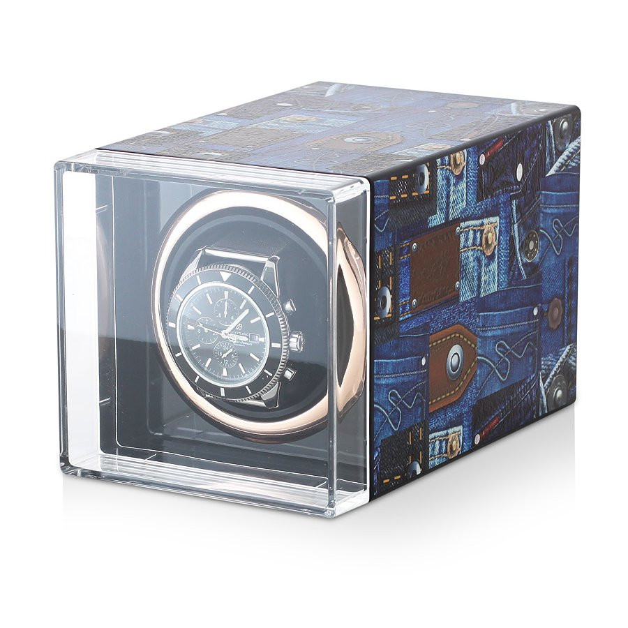 Скринька для одного годинника з автопідзаводом з принтом від відомого німецького бренду ROTHENSCHILD, фото 1