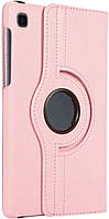 Кожаный чехол книжка 360 для Samsung Galaxy Tab A7 Lite (SM-T220) розовый