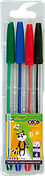 Кулькові ручки (0.7 мм, набір 4 шт.) ZiBi KIDS Line ZB.2010