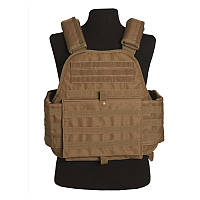 Плитоноска, чохол бронежилета plate carrier molle, койот, поліестер, Mil-Tec Німеччина