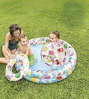 Дитячий надувний басейн "ФРУКТІ SMALL POOLS" 122 x 25 см 155 л, надувні басейни