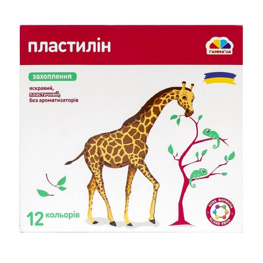 Пластилін Гамма 12 кольорів "Захоплення" 192 гр.