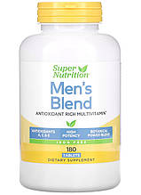 Вітаміни для чоловіків 180табл. «Super Nutrition» без заліза, з великим вмістом антиоксидантів.