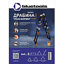 Драбина-трансформер алюмінієва 4 секції / 4 сходинки BLUETOOLS : 4.70 м, 150кг багатофункціональна драбина, фото 9