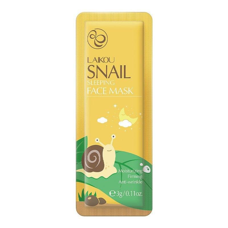 Нічна маска з екстрактом равлика Laikou Snail Sleeping Face Mask, 3 г, фото 1