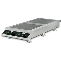 Індукційна плита професійна настільна подвійна HURAKAN HKN-ICF70D2V