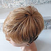 Перука з натурального волосся ассметричный короткий медовий омбре KRIS-TT1В/27, фото 8