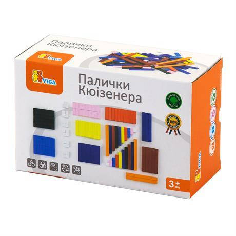 Набір для рахунку Viga Toys Дерев'яні палички Кюїзенера 116 шт. (51765), фото 1
